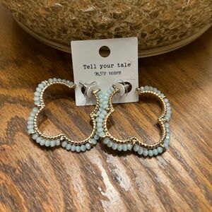 NWT Tell your tale beaded hoops